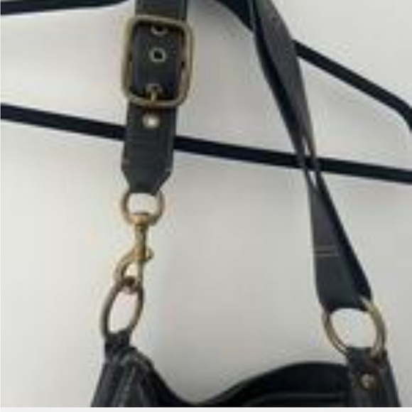 COACH Signature C Jacquard Leather Brown and Black Tote bag. Black leather strap - Picture 4 of 5